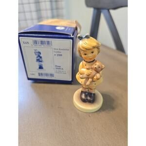 Goebel M.J Hummel “Cuddles” 2049/A 1997 Girl With teddy Bear Germany